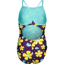 Arena Girls Spring Swimsuit Lightdrop Back - plum multi-water