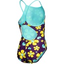Arena Girls Spring Swimsuit Lightdrop Back - plum multi-water