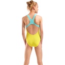 Arena Girls Logo Swimsuit Swim Pro Back - yellow star-water