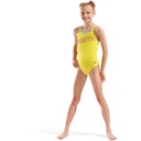 Arena Girls Logo Swimsuit Swim Pro Back - yellow star-water