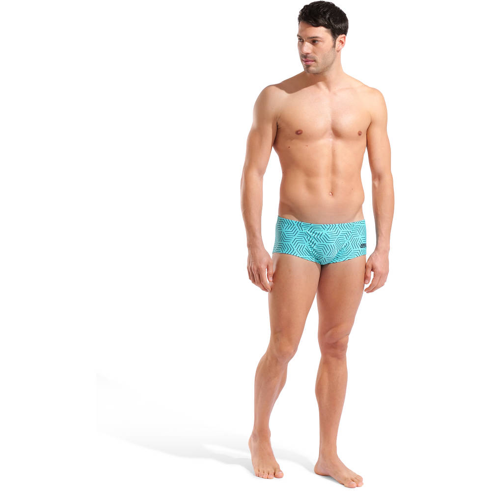 Arena Mens Allover Swim Low Waist Short - water multi