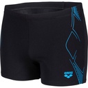 Arena Mens Graphic Swim Short - black-turquoise