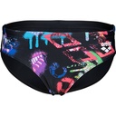 Arena Boys Graffiti Swim Briefs (black-multi-black)