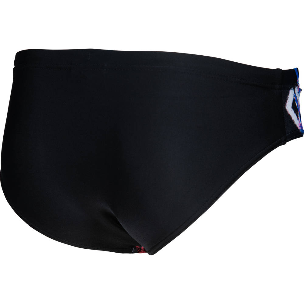 Arena Boys Graffiti Swim Briefs (black-multi-black)