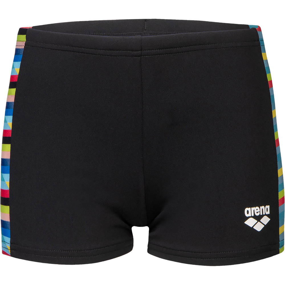 Arena Boys Racing Stripe Swim Short (black-black multi)