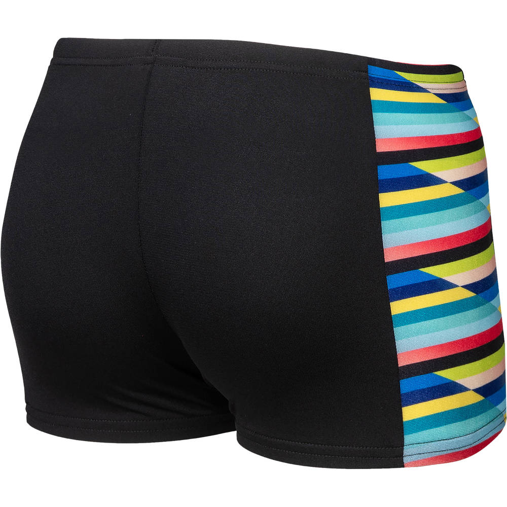 Arena Boys Racing Stripe Swim Short (black-black multi)