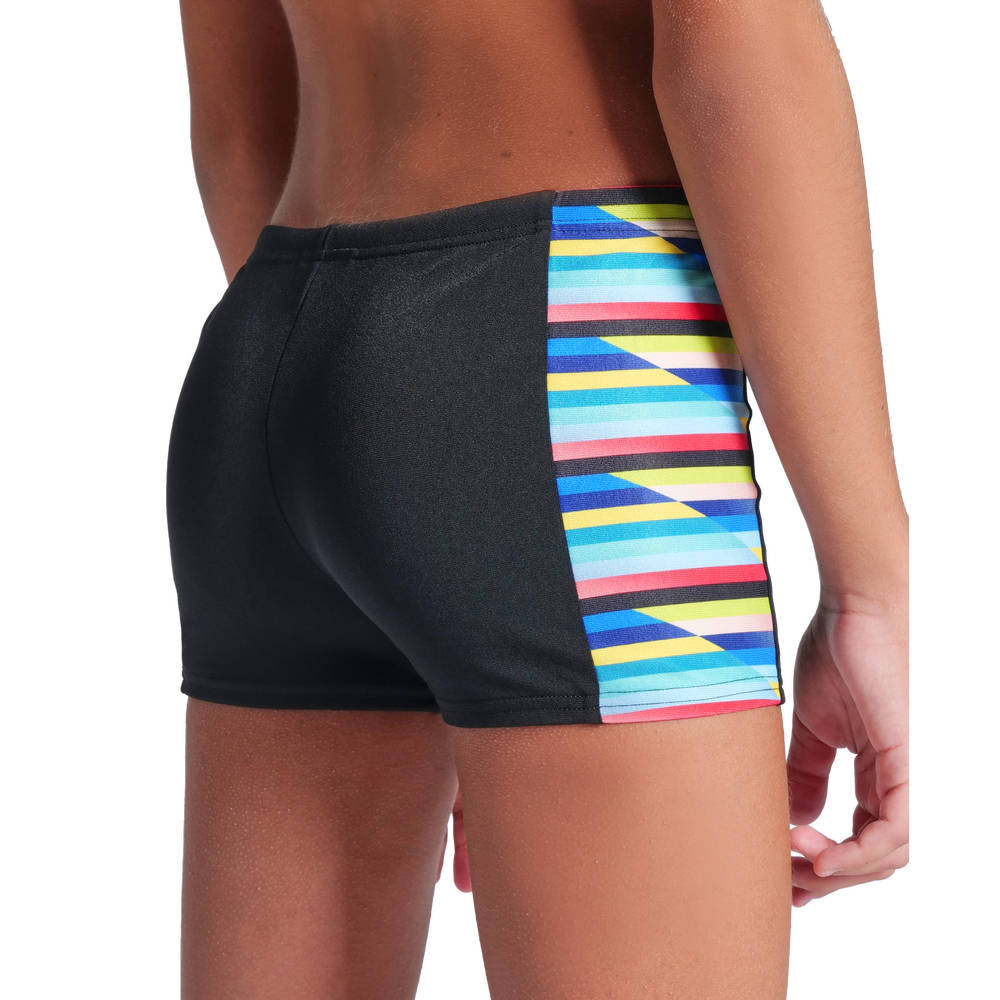 Arena Boys Racing Stripe Swim Short (black-black multi)