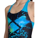 Arena Girls Arena Multi Pixels Swimsuit Swim Pro Back L (black-turquoise)
