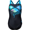 Arena Girls Arena Multi Pixels Swimsuit Swim Pro Back L (black-turquoise)