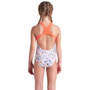 Arena Girls Confetti Swimsuit Swim Pro Back (white-bright coral)