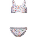 Arena Girls Confetti Swimsuit Two Pieces (white multi)