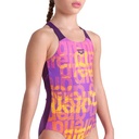 Arena Girls Multi Colours Swimsuit V Back (plum)