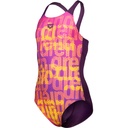Arena Girls Multi Colours Swimsuit V Back (plum)