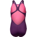 Arena Girls Multi Colours Swimsuit V Back (plum)