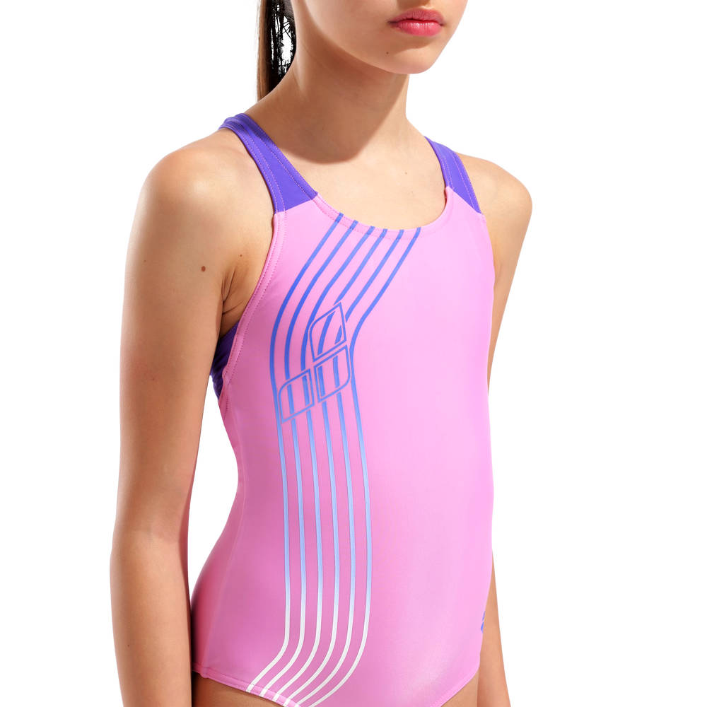 Arena Girls Sound Track Swimsuit Swim Pro Back (orchid)