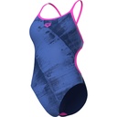 Arena Womens Arch Swimsuit Laceback - blue-navy-pink