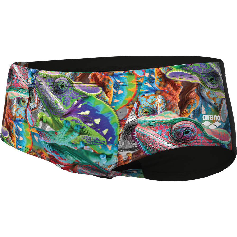 Arena Mens Iguanas Swim Low Waist Short (black-multi)