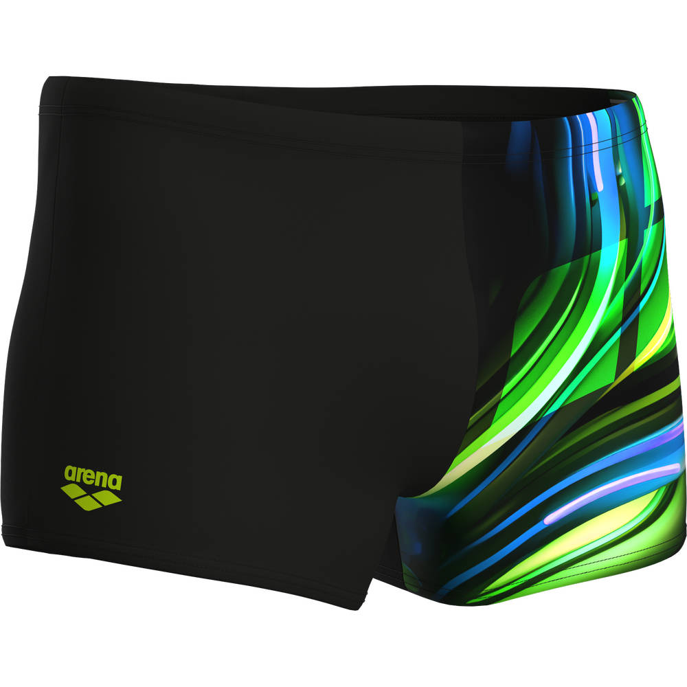 Arena Mens Bloom Swim Short (multi black-black)