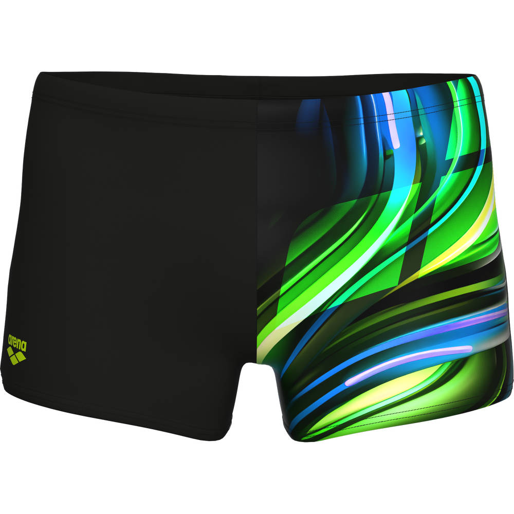 Arena Mens Bloom Swim Short (multi black-black)