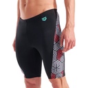 Arena Mens Geometry Swim Jammer (multi black-black)