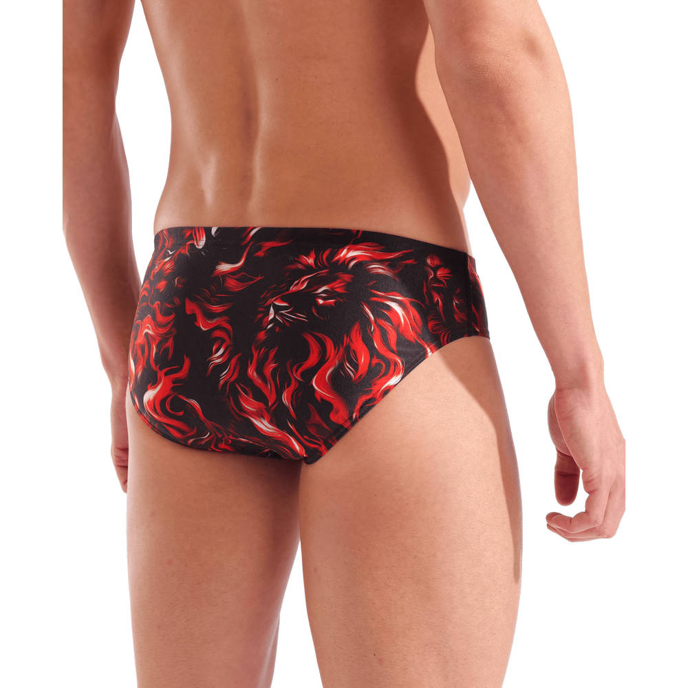Arena Mens Graphic Swim Briefs (multi black)