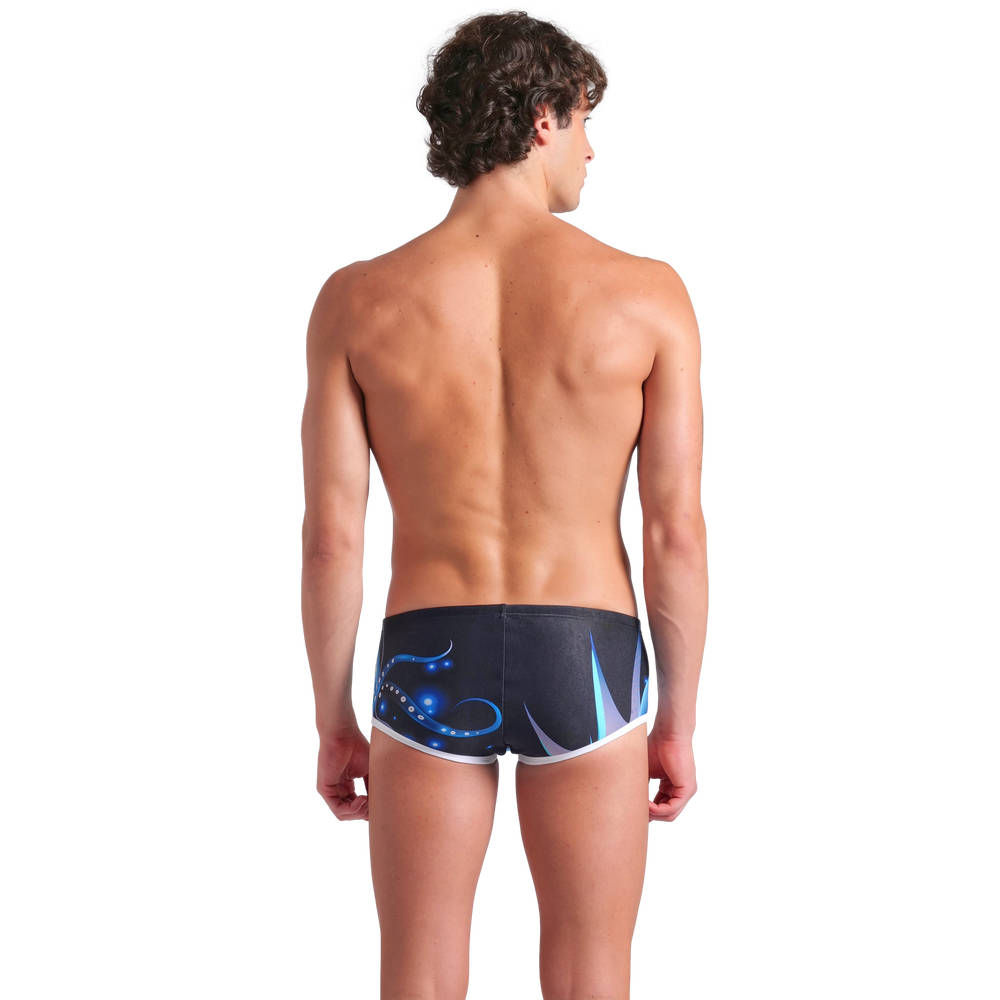 Arena Mens One Print Low Waist Short (black multi-white)