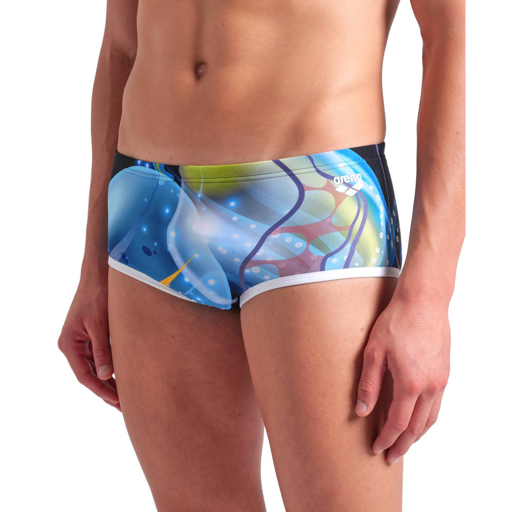 Arena Mens One Print Low Waist Short (black multi-white)