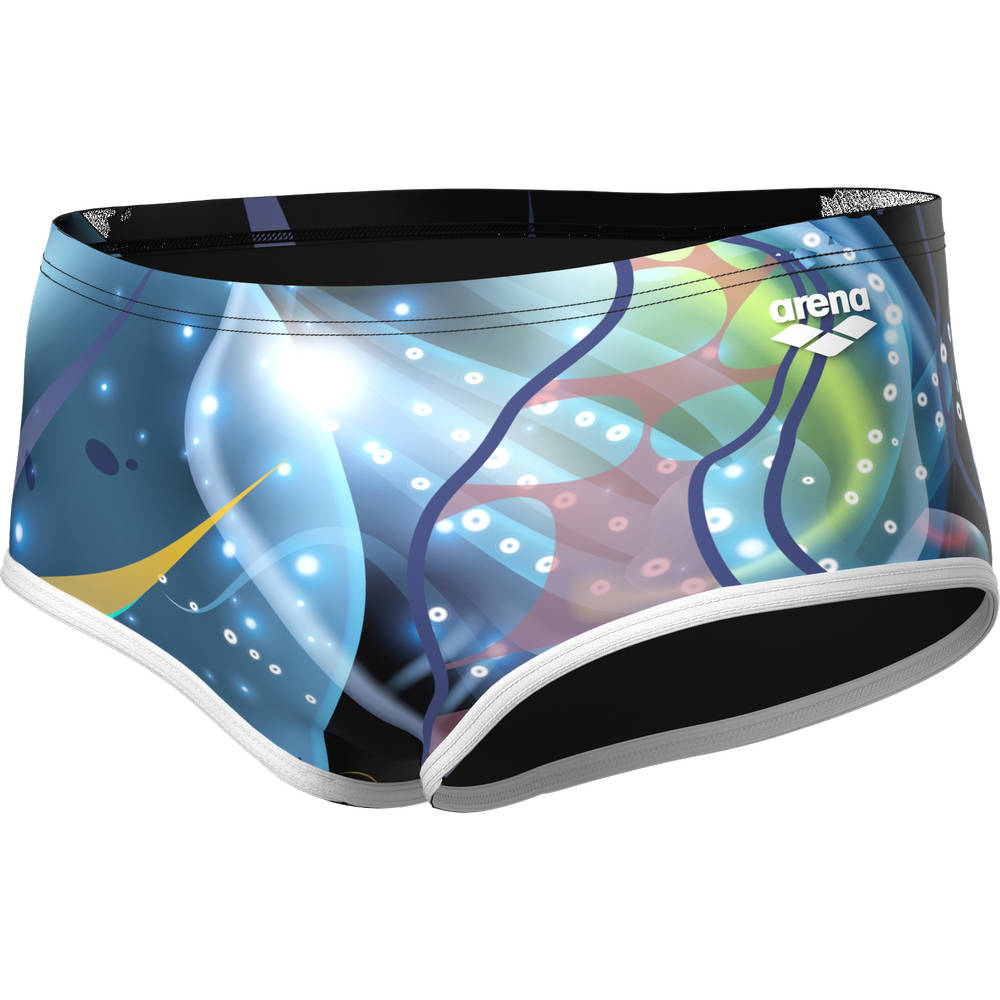 Arena Mens One Print Low Waist Short (black multi-white)