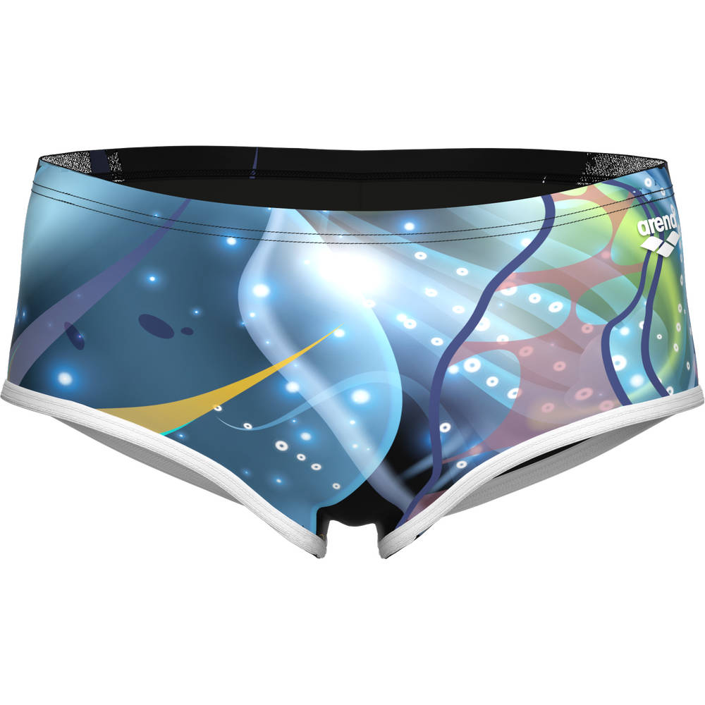 Arena Mens One Print Low Waist Short (black multi-white)