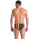 Arena Mens Painters Stripe Swim Briefs (black multi-black)