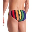 Arena Mens Painters Stripe Swim Briefs (black multi-black)