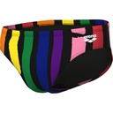 Arena Mens Painters Stripe Swim Briefs (black multi-black)