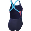 Speedo Womens Placement Printed Powerback - Brushy Shadows-Cruise