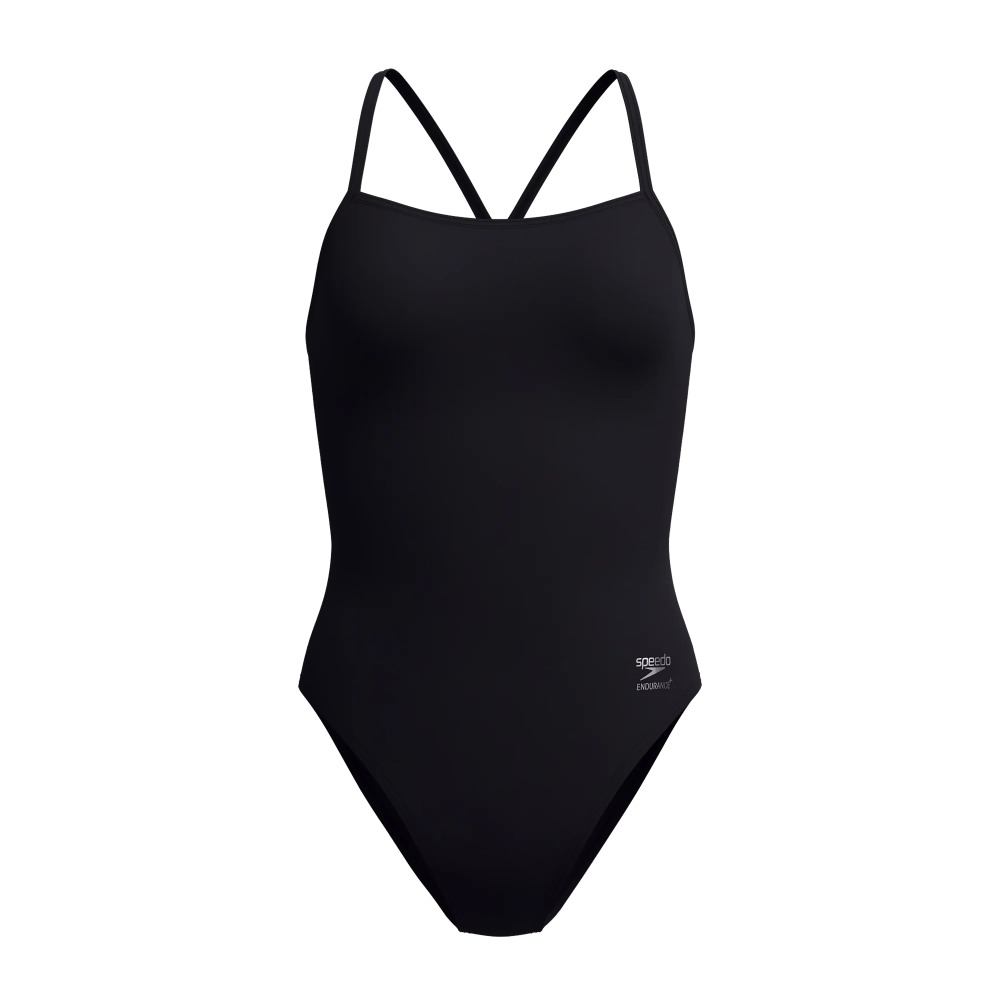 Speedo Womens Solid V-back 2.0 - black