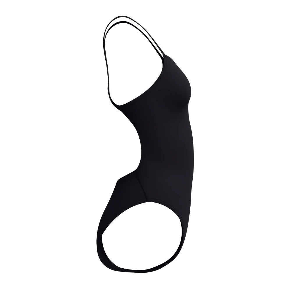 Speedo Womens Solid V-back 2.0 - black