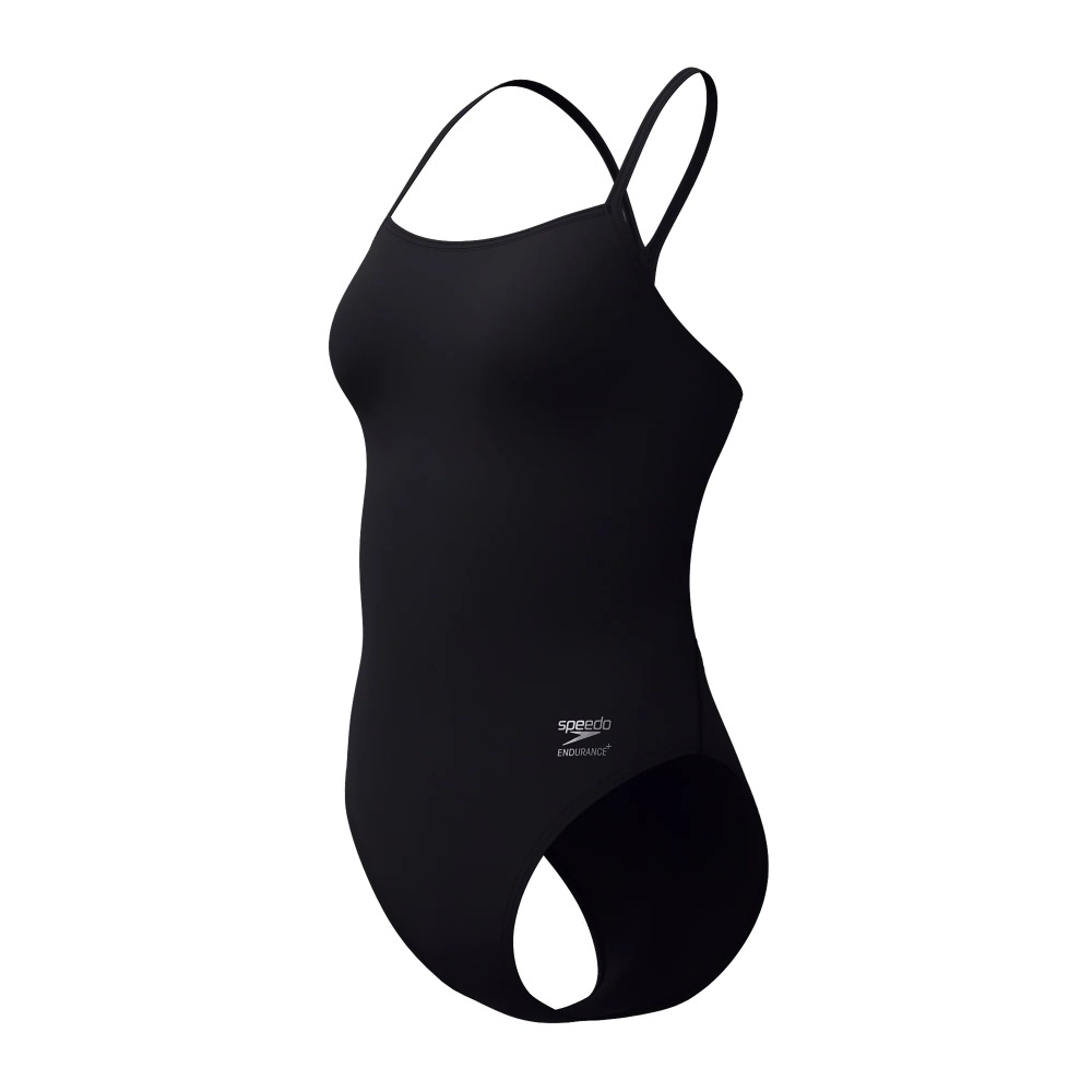 Speedo Womens Solid V-back 2.0 - black
