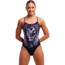Funkita Ladies Diamond Back One Piece - Power Shift