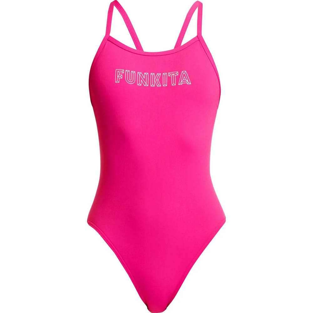 Funkita Girls Single Strap One Piece - Candy