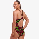 Funkita Ladies Diamond Back One Piece - Black Rose