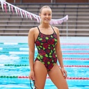 Funkita Ladies Diamond Back One Piece - Black Rose