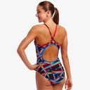 Funkita Ladies Diamond Back One Piece - Pocket Rocket
