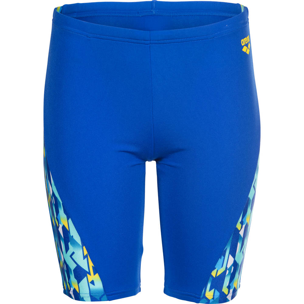 Arena Boys Print Swim Jammer - neon blue-yellow multi