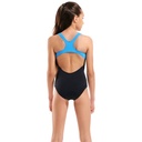 Arena Girls Graphic Swimsuit Swim Pro Back - black-turquoise