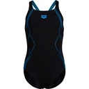 Arena Girls Graphic Swimsuit Swim Pro Back - black-turquoise