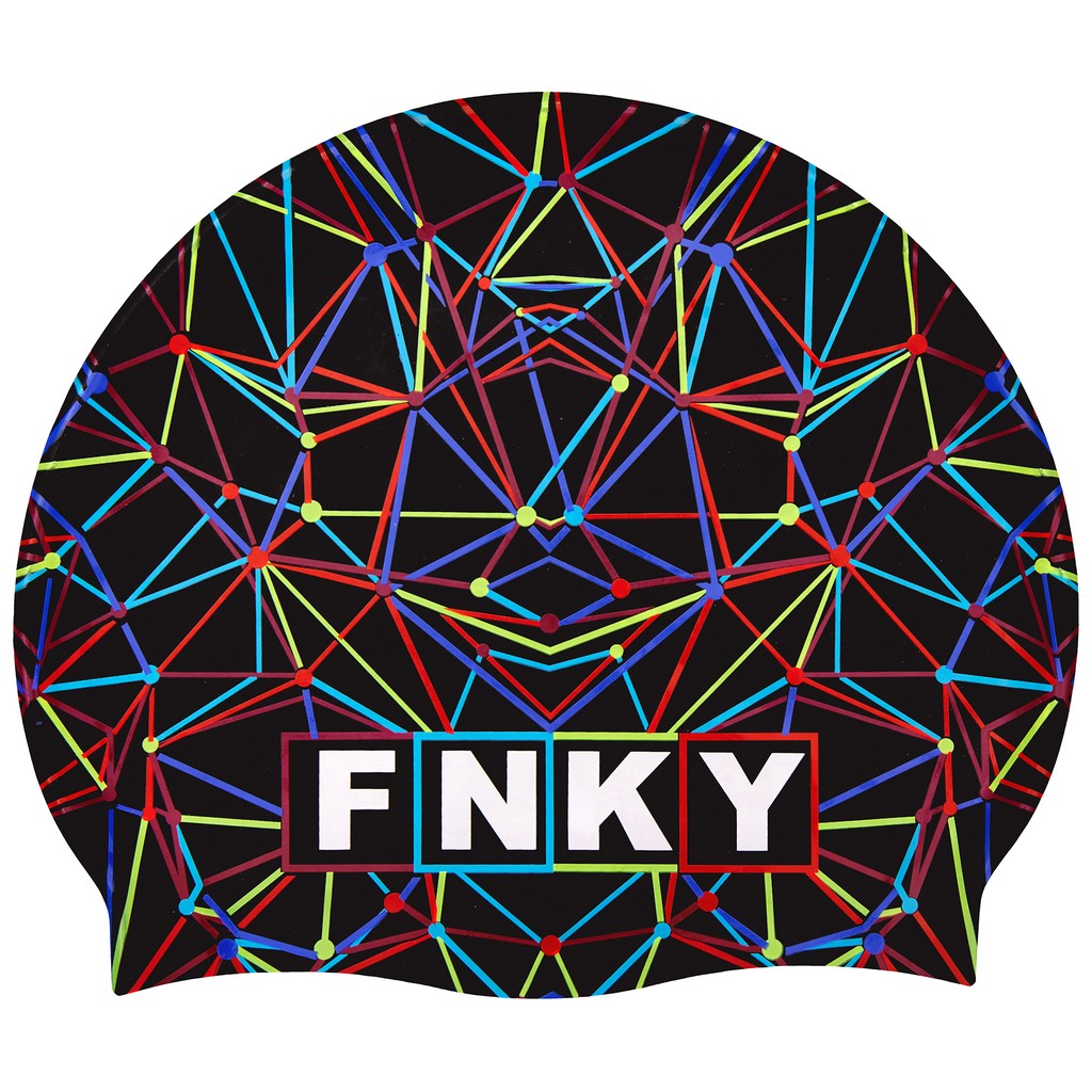 Funky Accessories Silicone Swimming Cap