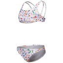 Arena Girls Confetti Swimsuit Two Pieces - white multi