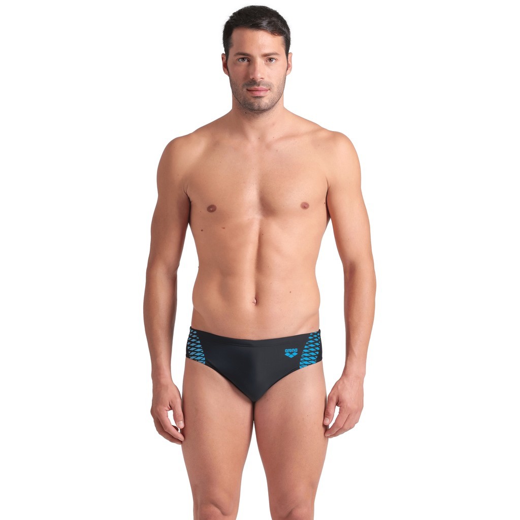 Arena Mens Openings Swim Briefs - black-turquoise