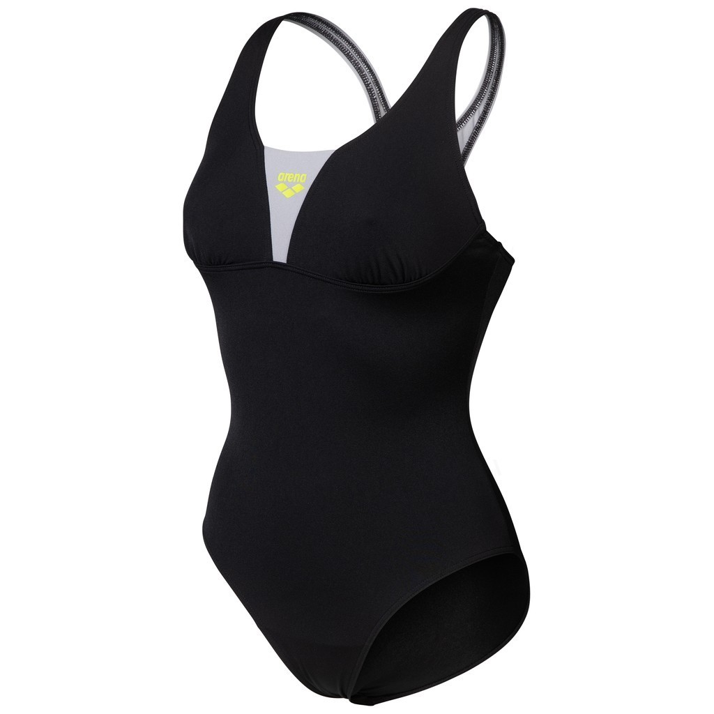 Arena Womens Swimsuit Control Pro Solid - black-sea foam