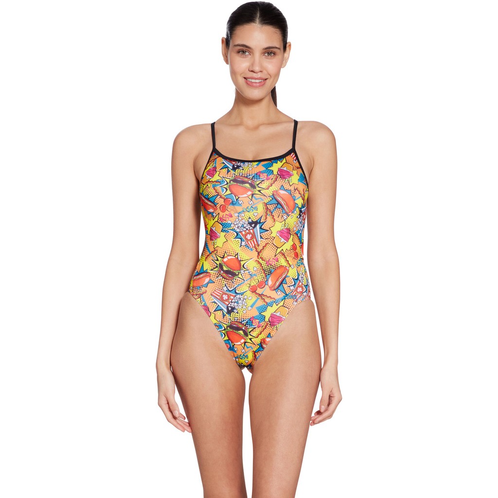 Zoggs Womens Printed Rayback E+ One Piece - Peckish Print
