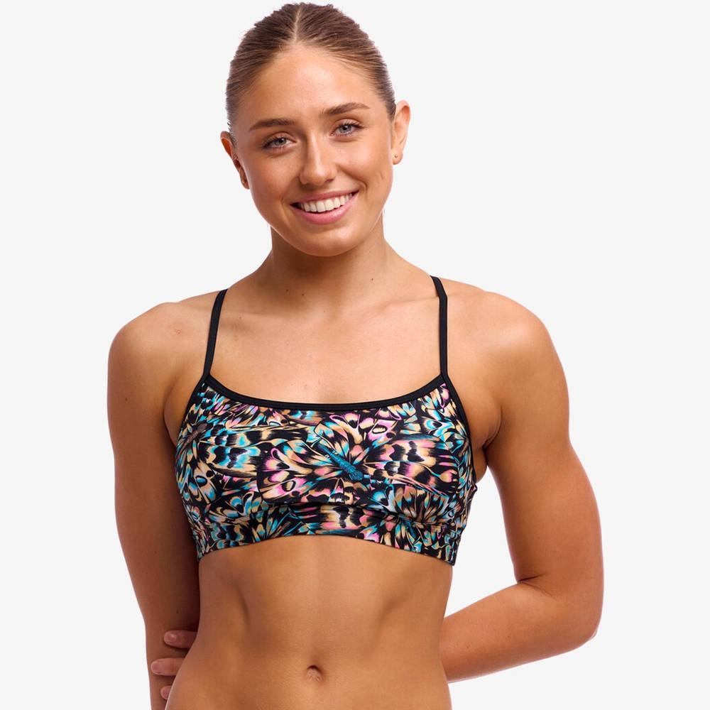 Funkita Ladies Swim Crop Top - Copper Cluster